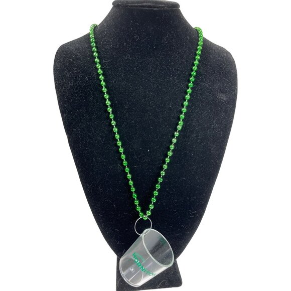 Set of 2 Hornitos Necklace Green Mardi Gras Beads Necklace St Patrick's Day 3e - Picture 2 of 8